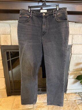Abercrombie & Fitch Black Straight-Fit Jeans